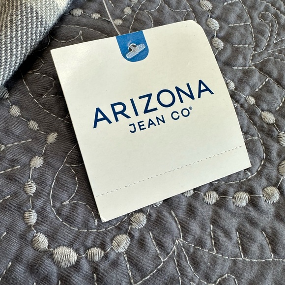 Arizona Jeans Co Men’s Gray Plaid Button Down Long Sleeve Shirt NWT Size… - Picture 5 of 9